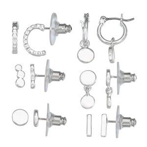 Nine West Metallic Discs Earrings Set